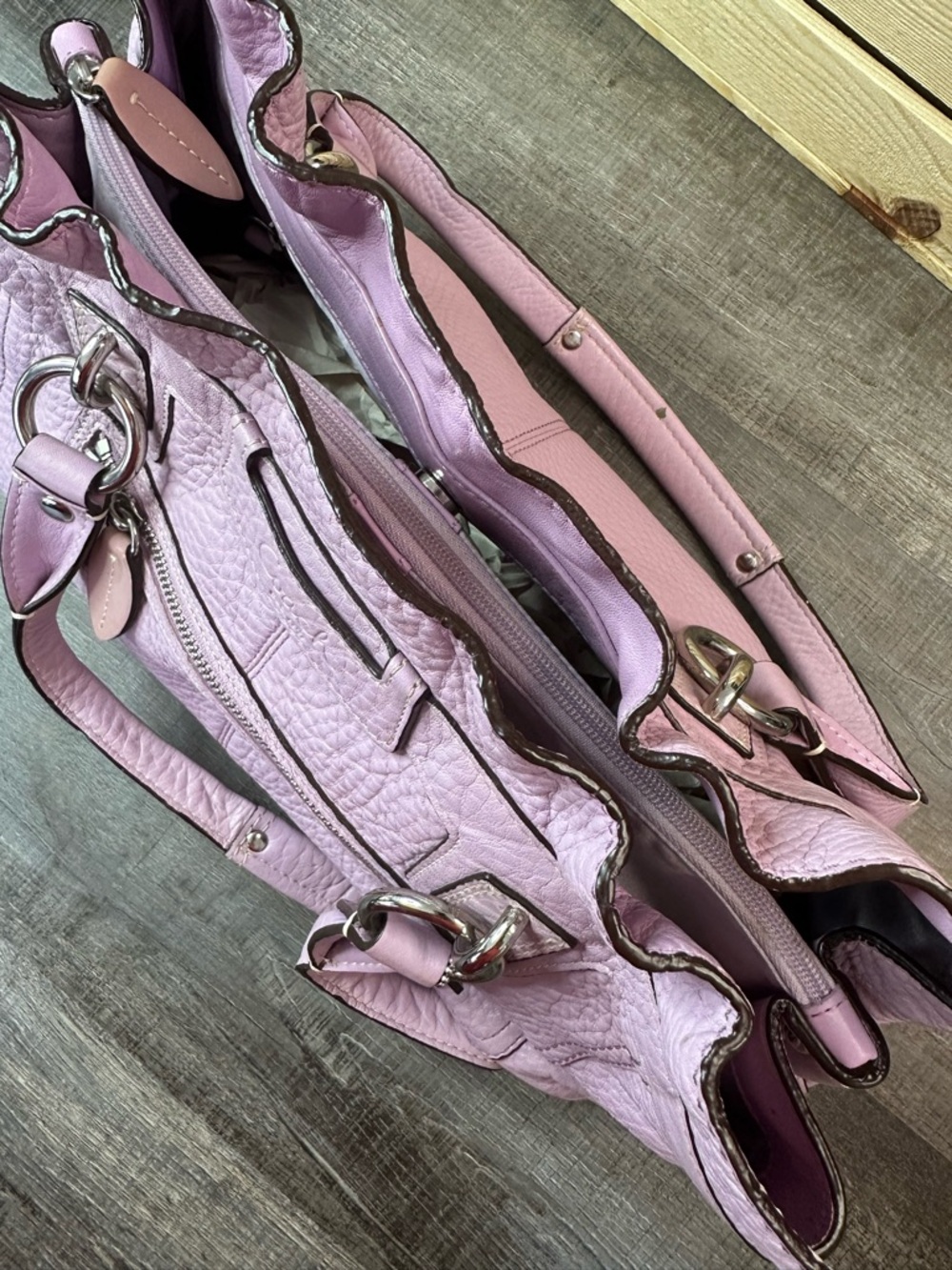 Coach Purple Lilac Leather Penelope Shoulder Bag Purse Style - Picture 12 of 17